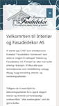 Mobile Screenshot of fasadedekor.no